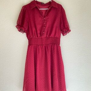 Amazon Women's Red Midi Dress